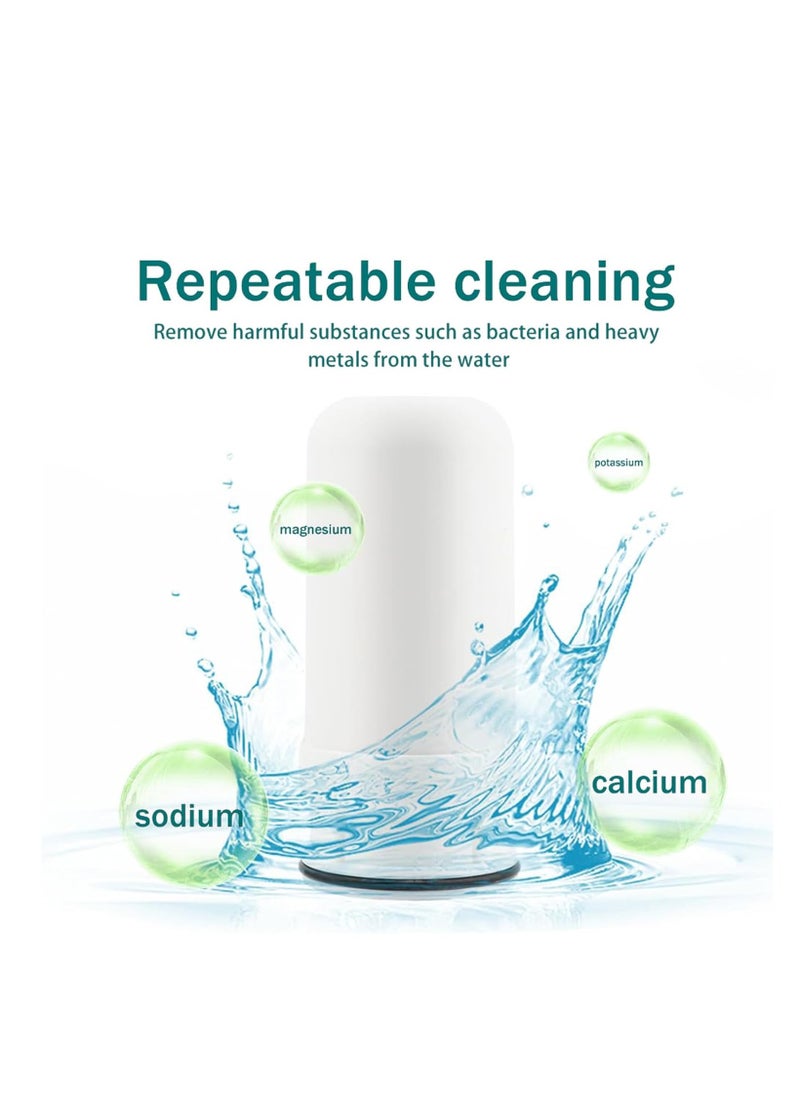 Cool Baby COOLBABY 7 Stage Water Filter for Sink Faucet - Tap Mount Purifier System with 2 Replaceable Filters - Removes Odors, Pollutants, and Impurities - Transparent Design for Kitchen and Bathroom  - Image 5