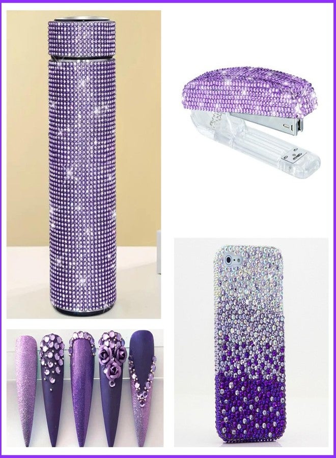 Cynailli 18000 Pcs 3D Purple Jelly Rhinestones for Crafting, Flatback Resin Jelly Bedazzled Gems for Crafts, 3-6 mm Half Round Gems Rhinestones for Nails Art Eyes Makeup DIY Crafts Supplies - Image 5