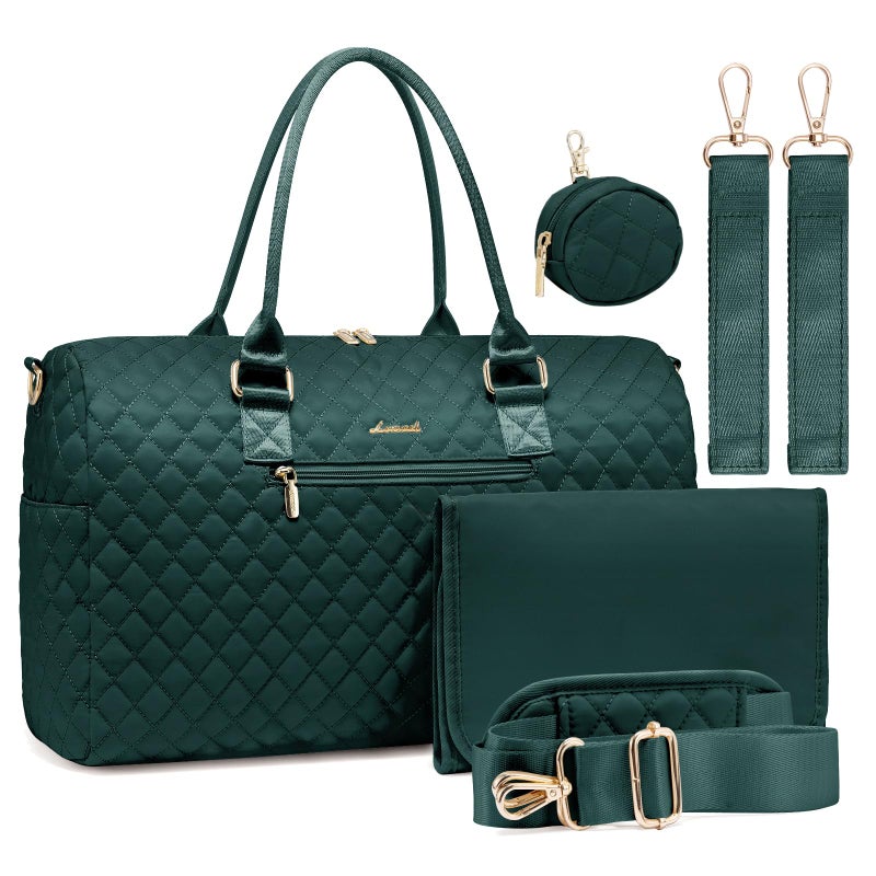 LOVEVOOK Diaper Bag Tote with Pacifier Case and Changing Pad Large Capacity Mommy Bag for Hospital and Weekender Travel Functional Baby Bag Newborn Baby Essential