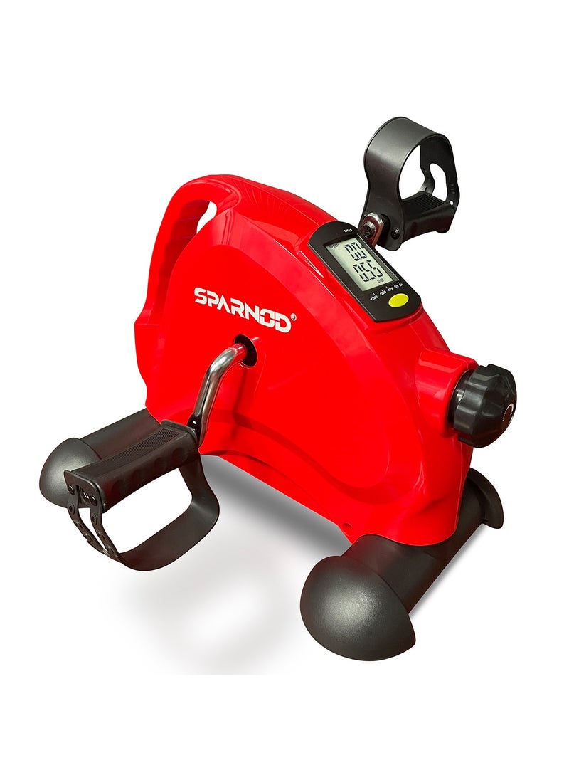 Sparnod Fitness - SMB-300 Mini Bike Your Versatile Full-Body Workout Solution For Home And Office Portable Under Desk Pedal Exerciser With Adjustable Resistance & Lcd Monitor For Arm And Leg Workout - Image 1