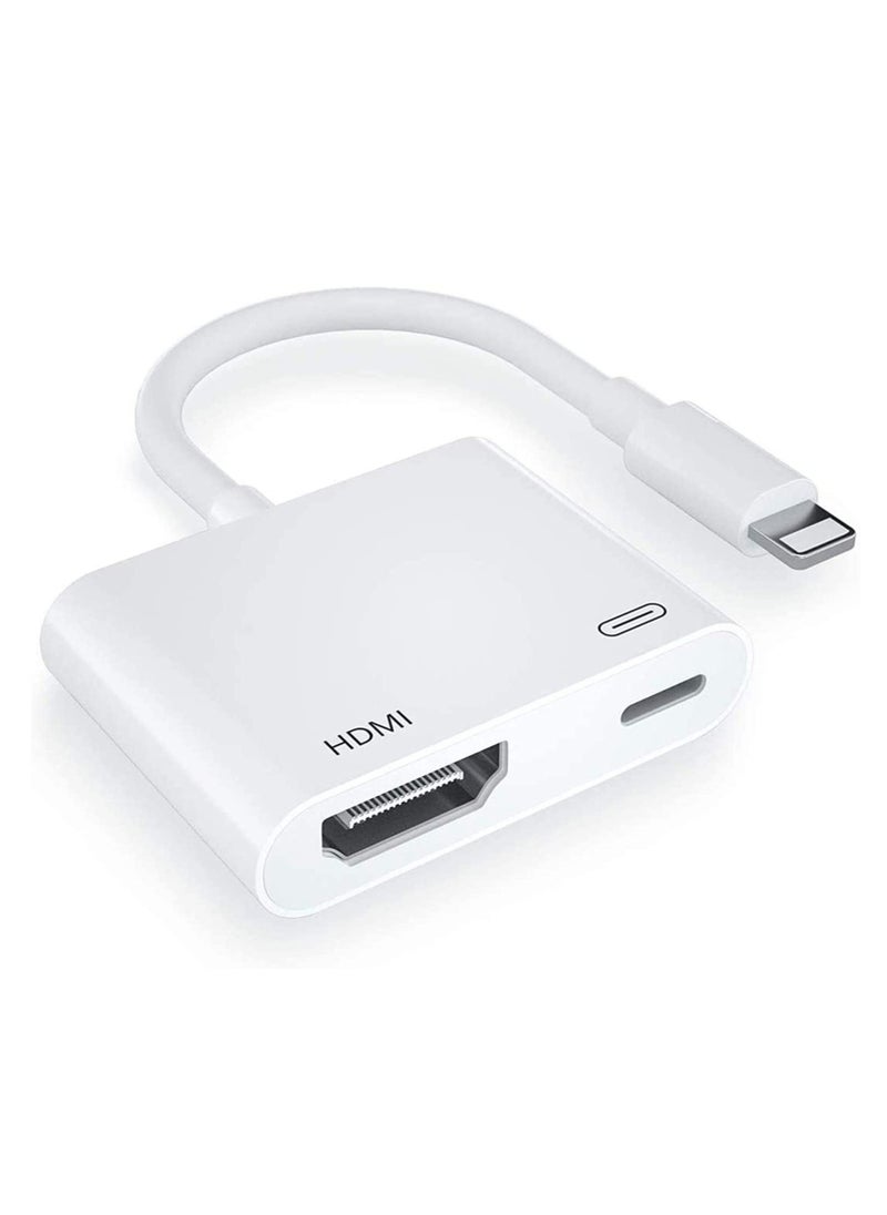 ELTRAZONE - [Apple MFi Certified] Lightning to HDMI Digital AV Adapter,1080P Video & Audio Sync Screen Converter AV Adapter with Charging Port for iPhone HDMI Converter to HD TV/Projector/Monitor Support All iOS - Image 1