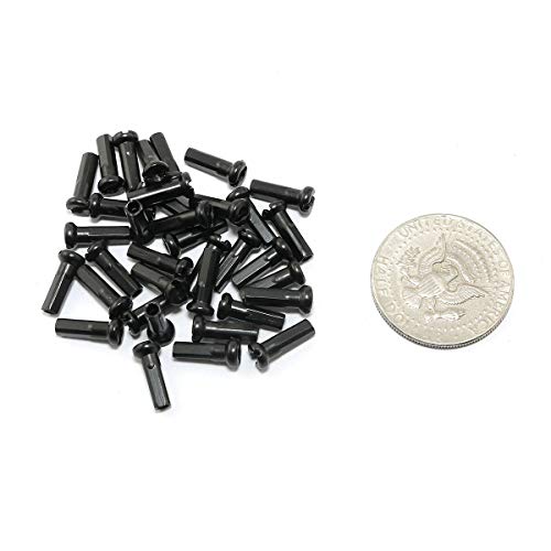 Pro Bamboo Kitchen 36pcs Mountain Bike Spoke Cap Black Carbon Steel Bicycle Spoke Cap 14G Nipple for 2mm Diameter Spokes - Image 3