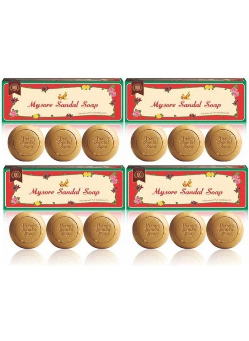 Mysore Sandal - Sandalwood Oil Sandal Soap 150grams (Pack of 12) - Image 1