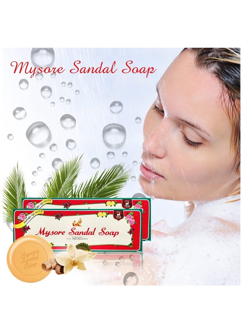 Mysore Sandal - Sandalwood Oil Sandal Soap 150grams (Pack of 12) - Image 1