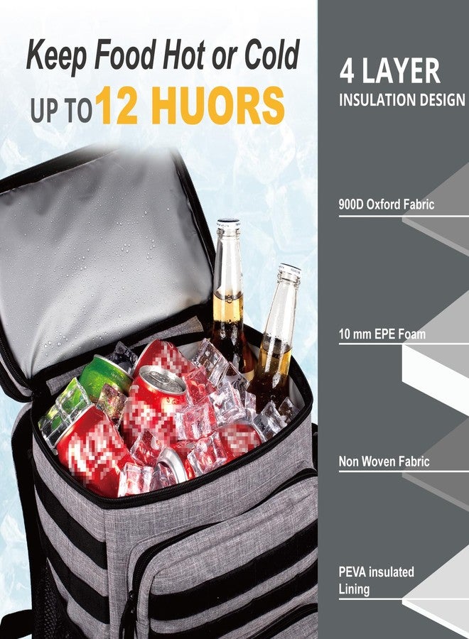 ATRIPACK Tactical Backpack Cooler,Soft Lightweight Leakproof Cooler Backpack,Insulated Cooler Bag,Portable Soft Cooler Bag Waterproof for Beach, Travel, Camping, Picnic, Hiking - Image 3