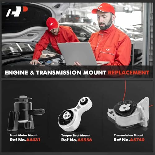 A-Premium 3PCS Engine Motor Mount Transmission Mount Torque Strut Mount Set Compatible with Ford 2010-2012 Fusion & Mercury 2010-2011 Milan, 2.5L, Automatic Transmission - Image 2