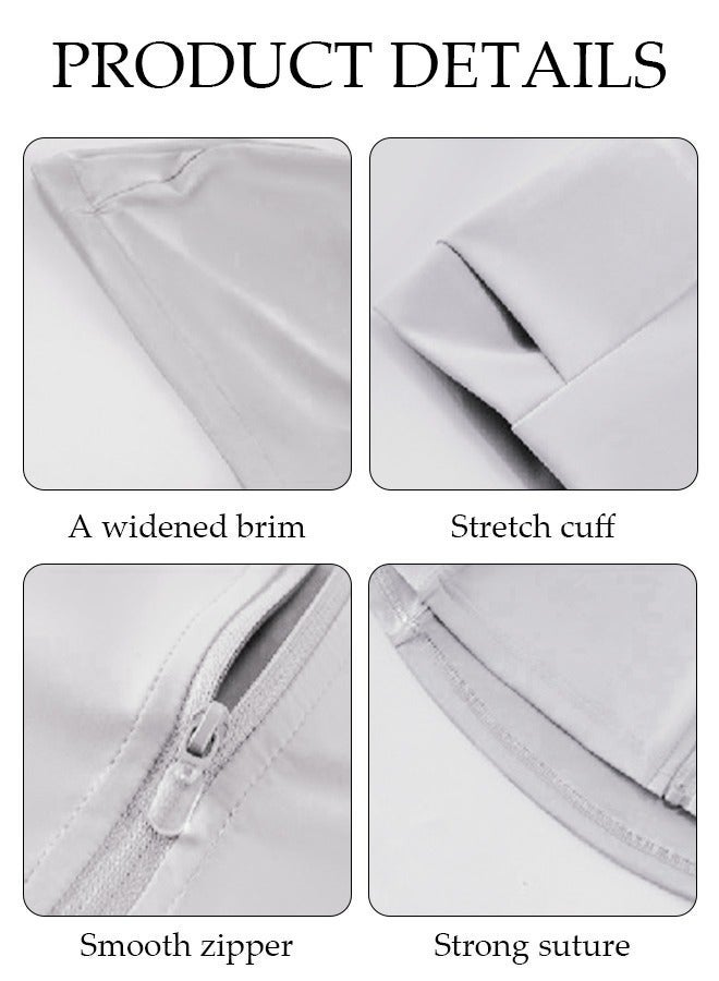 DUNISO Lightweight Sun Protection Clothing For Women, UPF 50+ Long Sleeve Sun Protection Hoodie Shirt, Long Sleeve Ice Silk Hoodie Shirts for Outdoor Climbing Hiking - Image 4