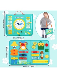 Generic Cpc CE Certification Felt Busy Learning Children's Board Dressing Board Early Education Educational Toys-Color:Style 1  - Image 5