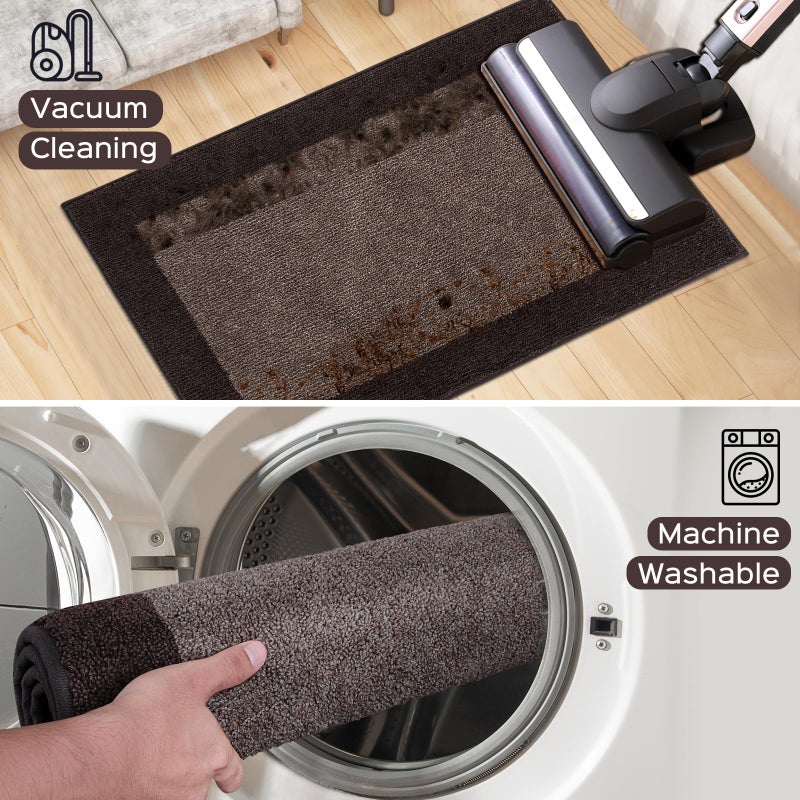 DOMUSTEX Machine Washable Kitchen Rug 24" x 70", Non Slip Kitchen Mat for Floor, Absorbent Entrance Runner Rug for Bedroom, Hallway, Bathroom, Door (Roll Packing) - Image 5