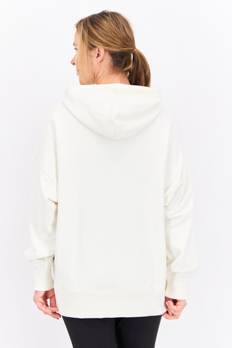 PUMA ملابس رياضية نسائية بأكمام طويلة مناسبة، خارجية، هوديز، بيضاء - Image 3