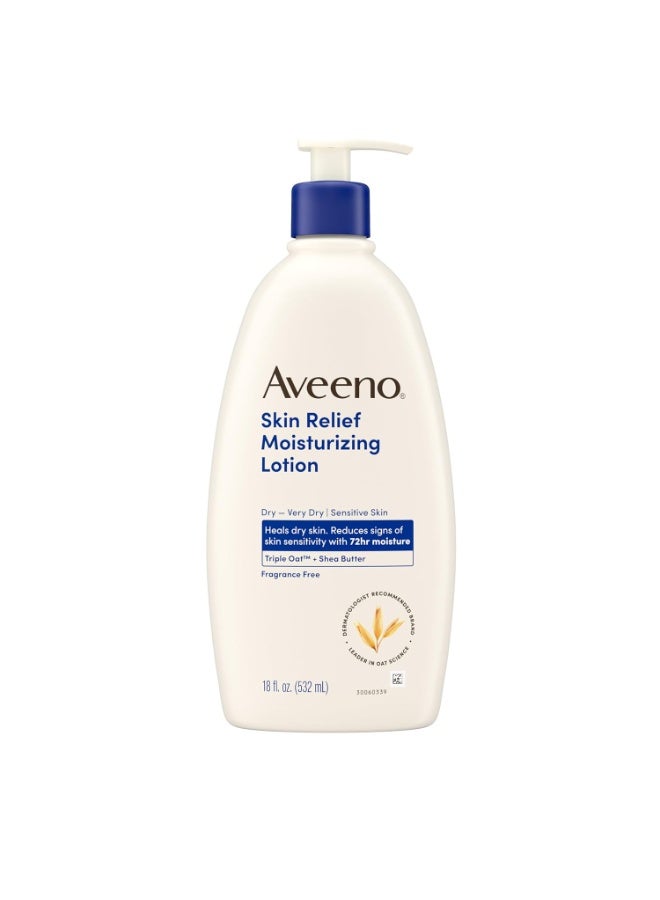 Aveeno لوشن ترطيب البشرة الخالي من العطور من أفينو 532 مل - Image 1