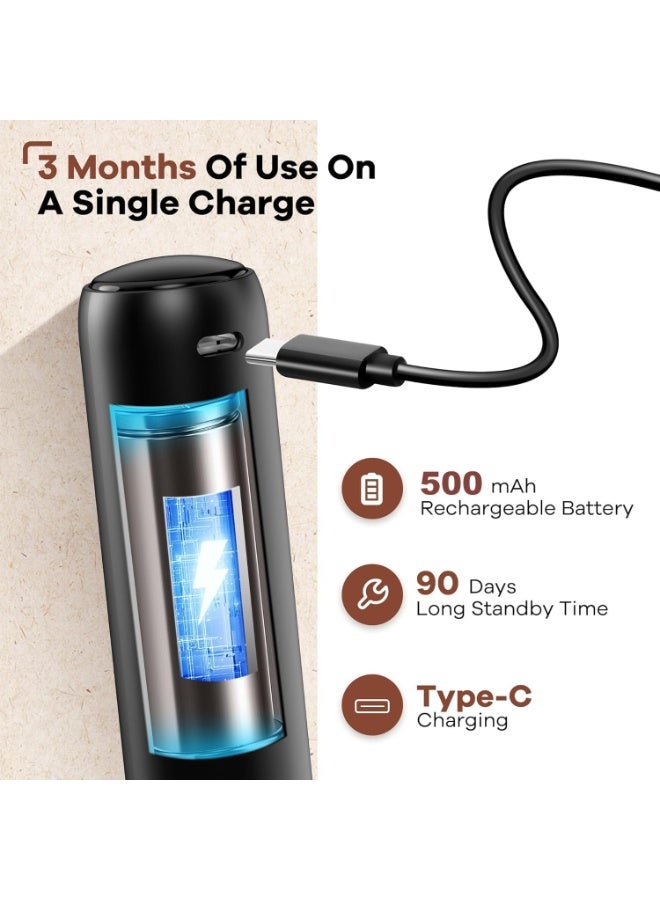 Panvil Rechargeable Milk Frother with Cover – USB Electric Handheld Frother Wand, Automatic Foam Maker for Coffee, Cappuccino, Latte, Hot Chocolate, Matcha & Egg Mixing - Image 5