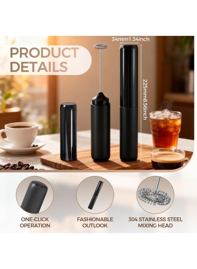Panvil Rechargeable Milk Frother with Cover – USB Electric Handheld Frother Wand, Automatic Foam Maker for Coffee, Cappuccino, Latte, Hot Chocolate, Matcha & Egg Mixing - Image 3