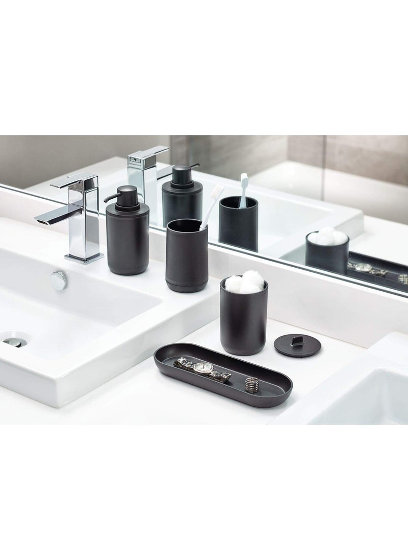 InterDesign iDesign 28737ES Cade 4-Piece Bathroom Accessory Set, Matte Black, 24.5 cm x 8.9 cm x 16.2 cm  - Image 5