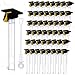 Silipull 48 Pcs 42 Mini Bubble Wands Bubbles Party Favors Birthday Party Supplies Favor Decorations for Gift Back to School Goodie Bag Contains LiquidGraduation Hats - Image 2