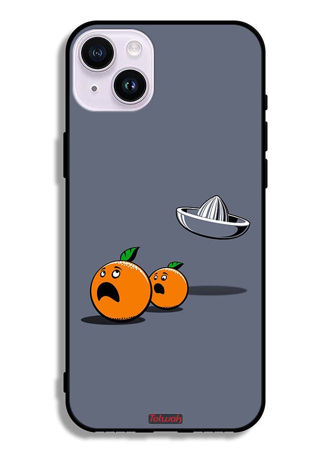 Tolwak Apple iPhone 14 Protective Case Minimalism Digital Art Humor  - Image 2