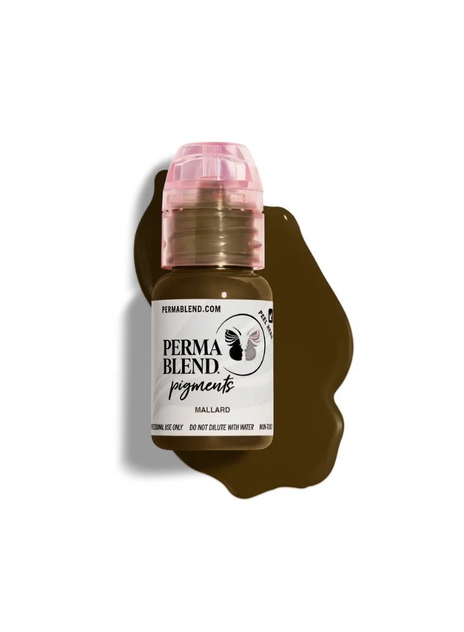Perma Blend Eyebrow Pigment – Perma Blend Mallard 15ml | Professional Permanent Makeup Brow Tattoo Ink for Microblading, Ombre & Powder Brows | Vegan, High Retention, True-to-Tone Color | SKU: PBMD1/2 - Image 1
