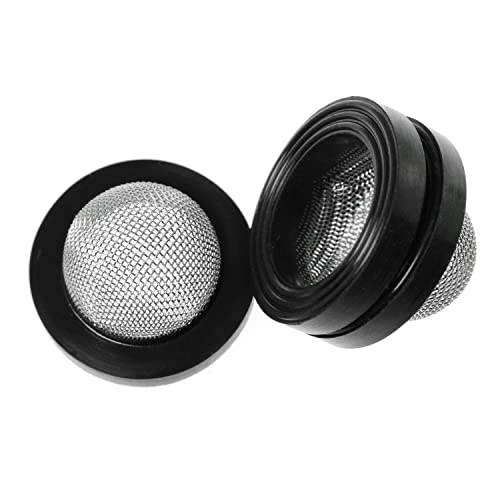 SQXBK Hose Filter Net 20PCS Seal O Ring Hose Rubber Washers Gaskets with 304 Stainless Steel 60 Filter Screen for 1/2 Inch Shower Head - Image 2
