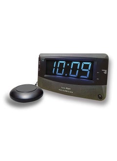 Dual Extra Loud Alarm Clock With Bed Shaker ; Sonic Boom Vibrating Alarm Clock For Heavy Sleepers Battery Backup ; Wake With A Shake