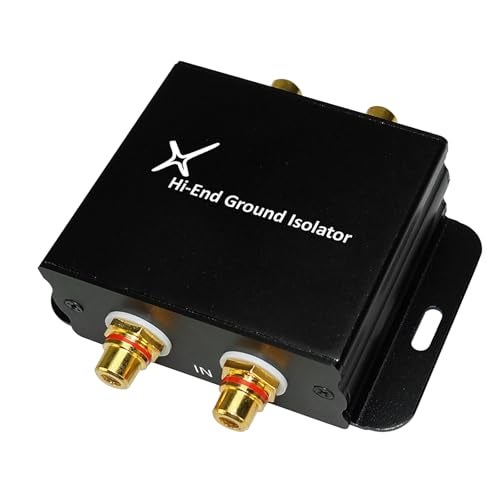 XtremPro Hi-end Ground Loop Noise Isolator/Filter for Car Audio/Home High-Fidelity System - Black (65042) - Image 1