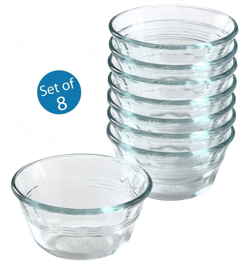 World Kitchen Pyrex Bakeware Clear Custard Cups, Set of 8, 6-Ounce - Image 5