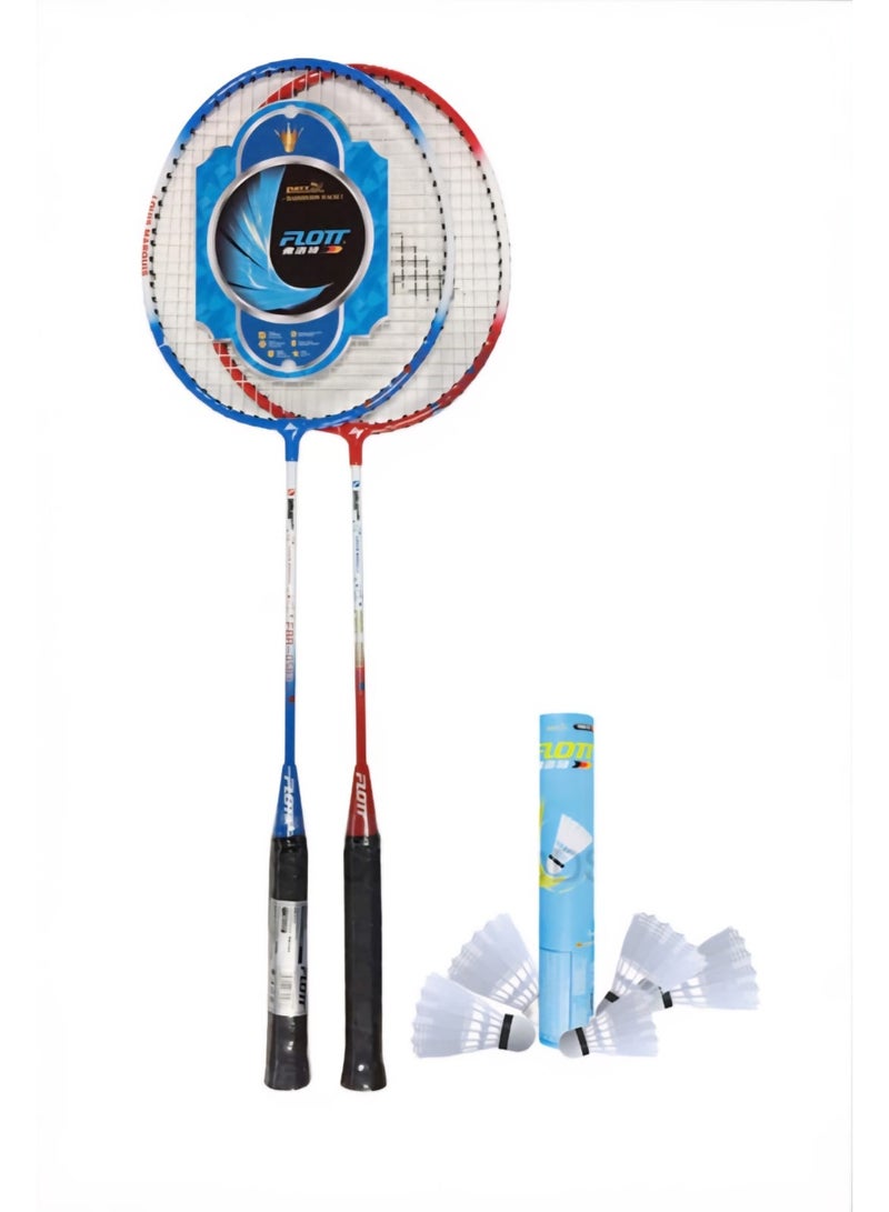 Lightweight Aluminium Composite Badminton Racquet with Free Large Pack Of Shuttlecocks | for Beginner and Intermediate Players | 12 Shuttlecocks