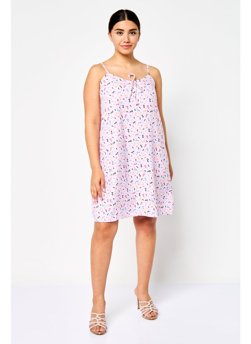 ONLY Women Graphic Print Mini Dress, Multicolor  - Image 2