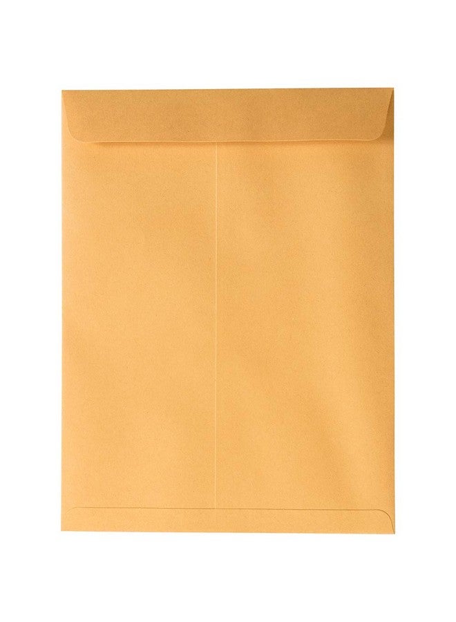 JAM Paper JAM PAPER 9 x 12 Open End Catalog Premium Envelopes with Peel and Seal Closure - Brown Kraft Manila - 50/Pack - Image 4