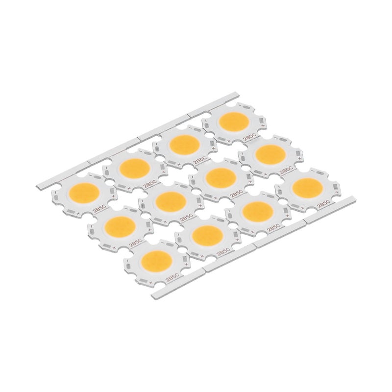 12 قطعة من مكونات إصدارات ضوء COB مع رقائق LED 5 واط 15-17 فولت لمصباحي الإضاءة المباشرة المعدلة بأنفسك والمصباح السقفي - ضوء دافئ - Image 5