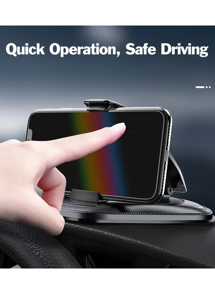 Home Clearance Sale Universal Car Dashboard Mount Phone Holder, PU Leather Material, Adjustable AR Navigation Cradle for Safe Driving and Rear Passenger Convenience - Image 5