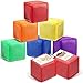 Yilloog 12 Pcs 315 Inch DIY Photo Pocket Dice Large Clear Foam Dice Playing Cubes Set 6 Sided Stacking Blocks Cubes Solid Color - Image 2