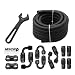 WnSEu 8AN 20FT Fuel Line Hose Kit with Fitting Nylon Stainless Steel Braided 12 CPE Fuel Oil Hose 1112mm ID AN8 Nylon - Image 2