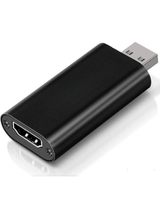4K HDMI Video Capture Card – HDMI to USB 2.0 Audio & Video Adapter for Streaming, Gaming, Online Teaching, and Video Conferencing - Image 1