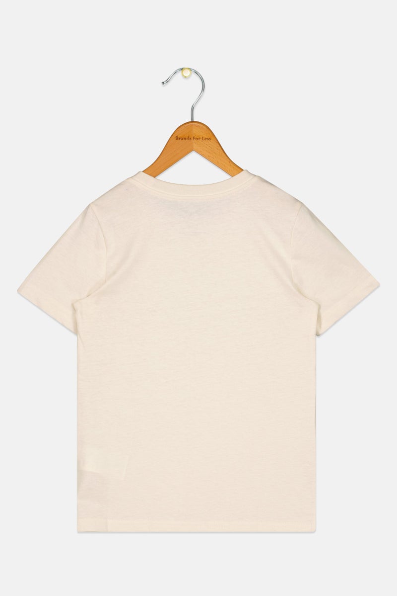 PUMA Kids Girl Short Sleeve Outdoor T-shirt, Ivory - Image 3