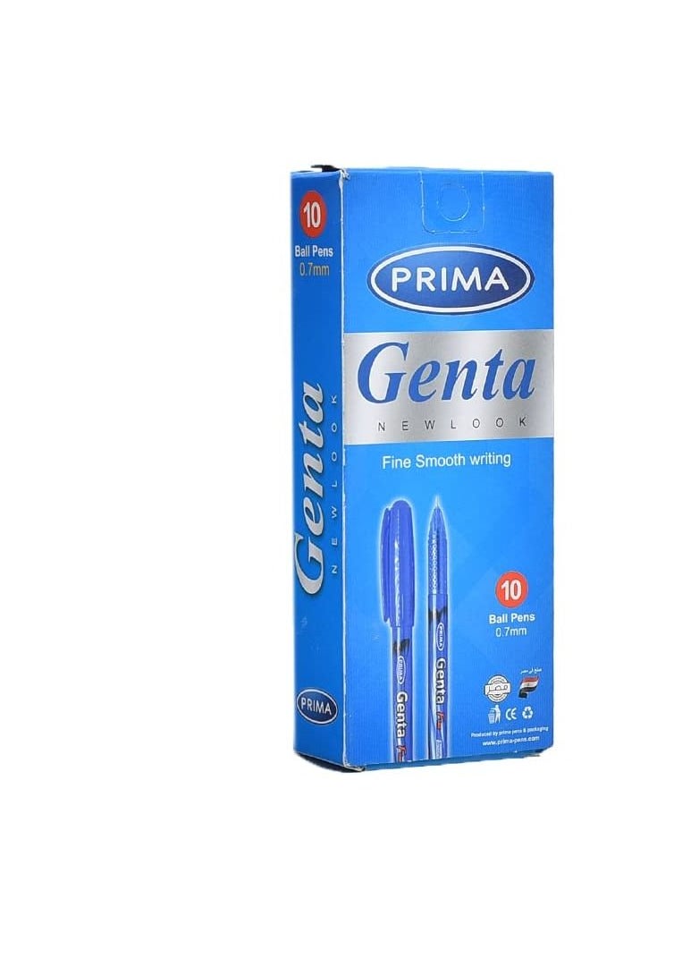 PRIMA - BALLPOINT PEN PRIMA Genta Blue - 10 pens - Image 1