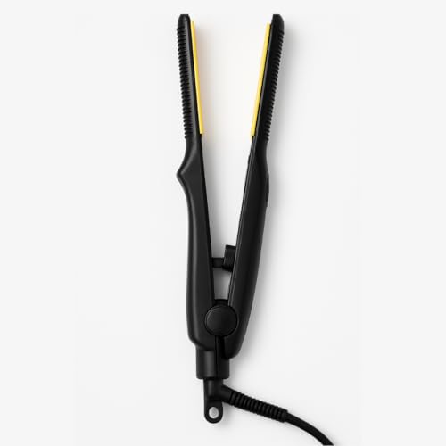 Ktein Mini Flat Iron for Short Hair, Pixie Cut, Bangs, Beard & Wavy Styling | 2-in-1 Ceramic Pencil Hair Straightener for Men & Women | 5 Temp Settings | Fast Heating | Anti-Scald Design - Image 1