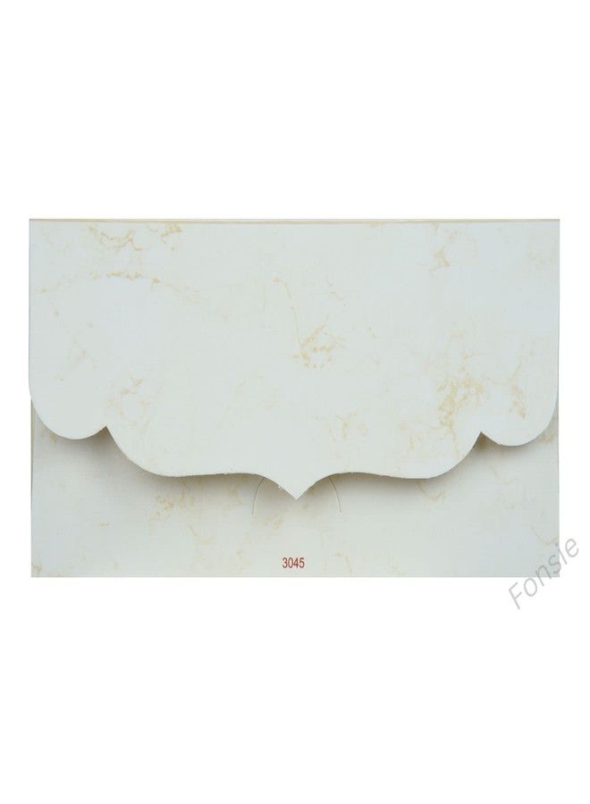Fonsie offwhite round art design pack of 30pcs cash envelopes for gifting money on wedding gift, baby shower gift, shagun, family gatherings with name space. - Image 2