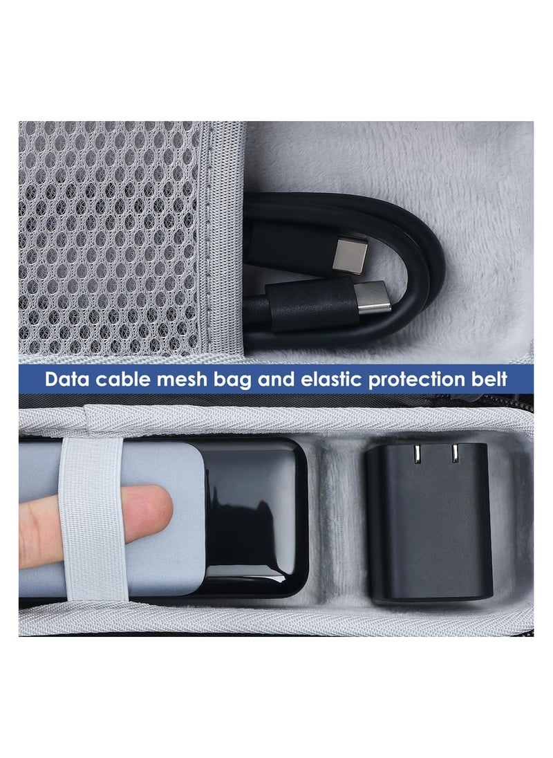 SYOSI Hard Carrying Case, for Anker 737 Power Bank (PowerCore 24K) and Anker Prime Power Bank 27650mAh 250W, Fast Foldable Wall PowerBank Bag Portable Fashion Travel Case Hard Storage Case  - Image 5