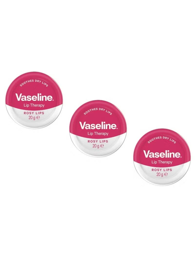 فازلين علاج الشفاه بالفازلين - شفاه وردية مع زيت الورد واللوز 20 جم