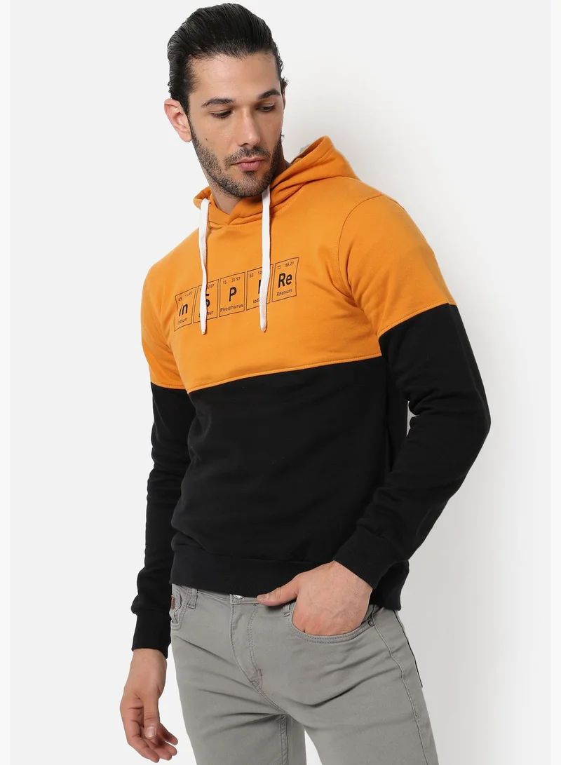 Campus Sutra Color block Sweatshirt