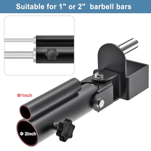 Kipika T Bar Row Landmine Attachment for 3" x 3" Power Rack - Heavy Duty T-Bar Row Platform with Swivel Suitable for 1" Standard Barbell Bar and 2" Olympic Bars - Ideal for Home Gym Workouts - Image 4
