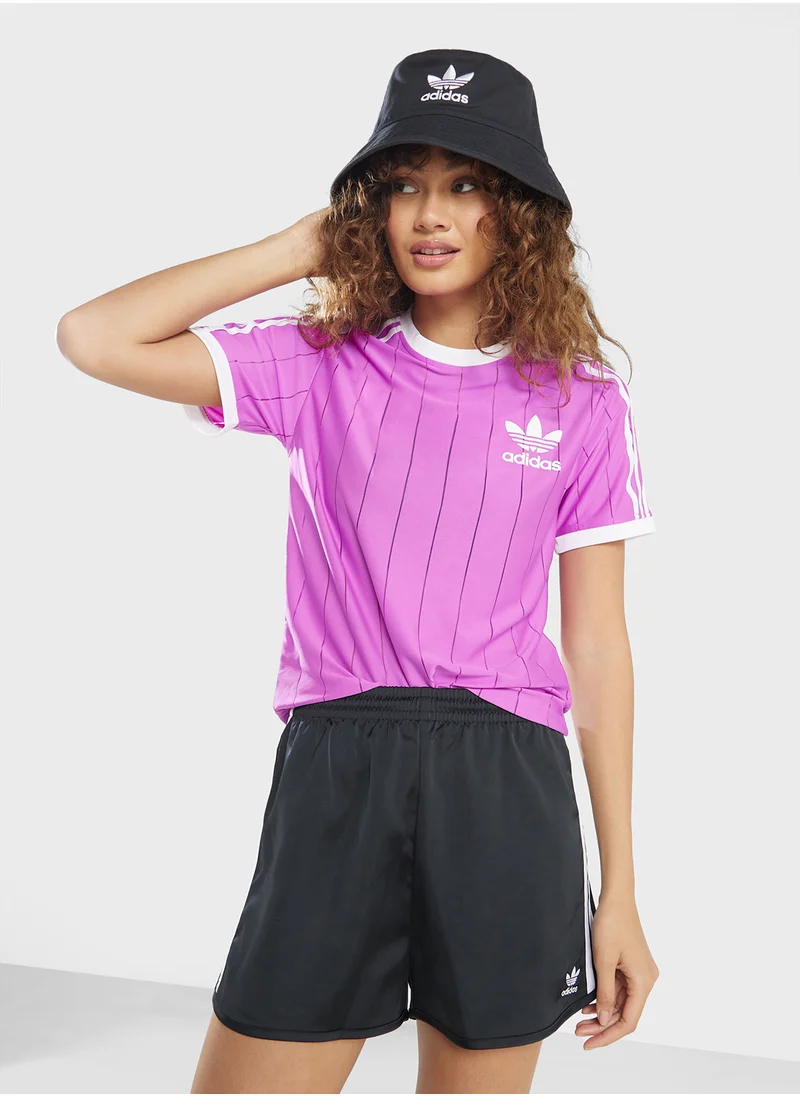 adidas Originals Adicolor 3 Stripe Pinstripe T-Shirt