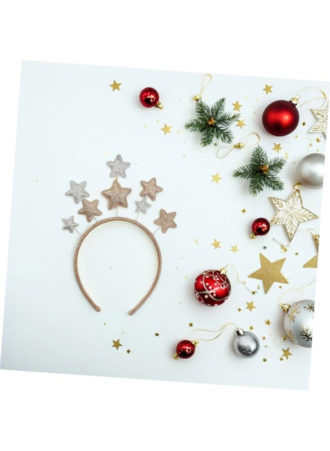 Beaupretty Glitter Star Headband Party Star Headband for Christmas Holiday Festival Birthday Party - Image 2