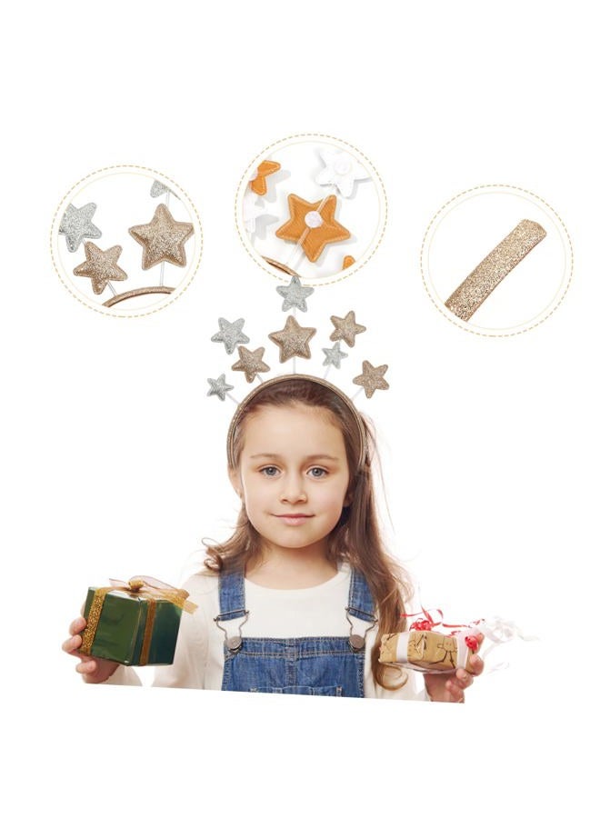 Beaupretty Glitter Star Headband Party Star Headband for Christmas Holiday Festival Birthday Party - Image 5