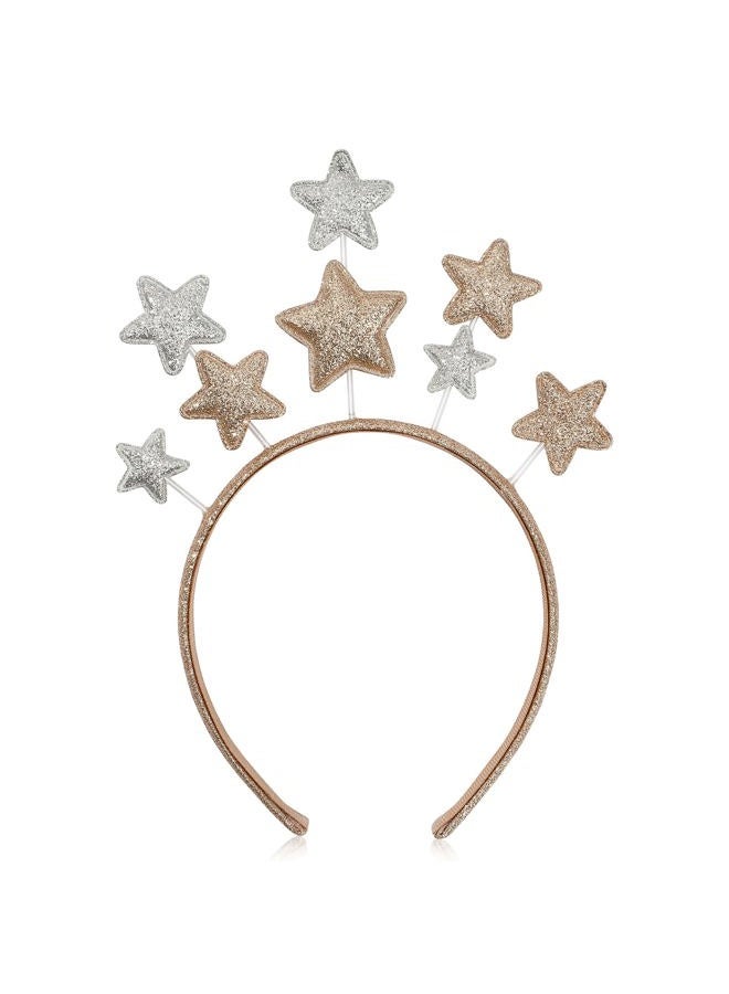 Beaupretty Glitter Star Headband Party Star Headband for Christmas Holiday Festival Birthday Party - Image 1