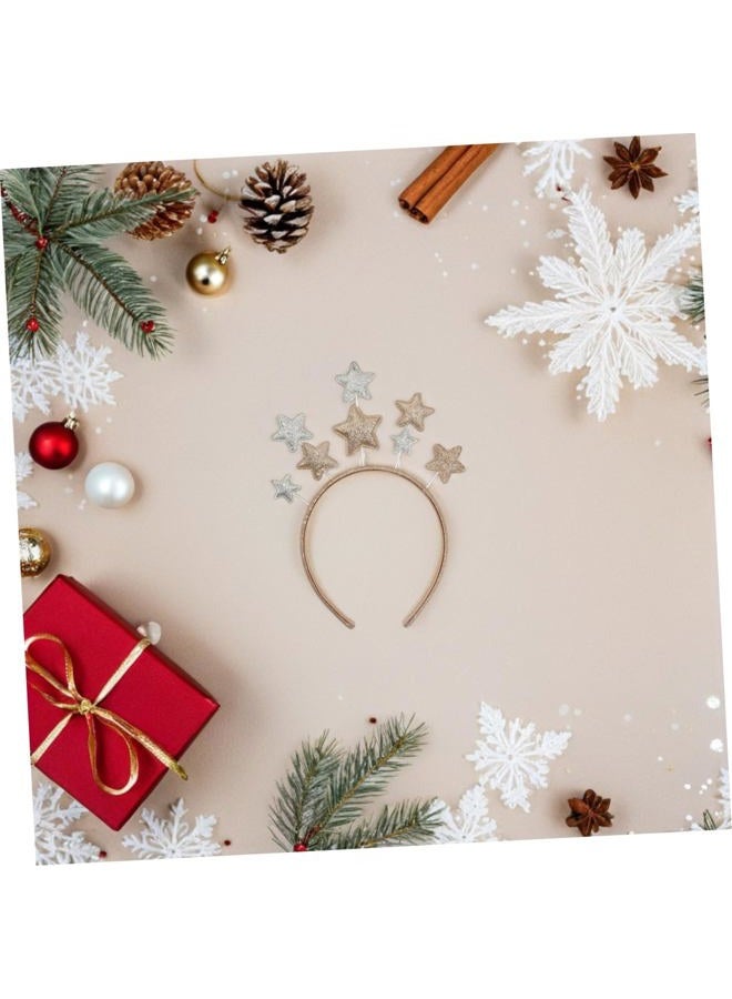 Beaupretty Glitter Star Headband Party Star Headband for Christmas Holiday Festival Birthday Party - Image 3