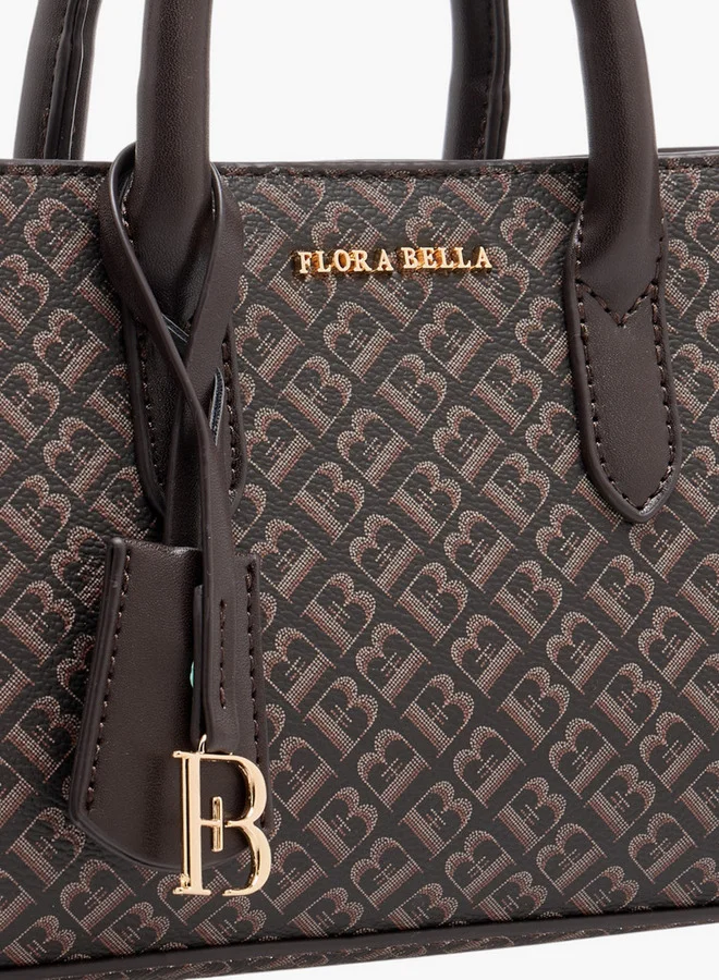فلورا بيلا من شو إكسبرس Women's Monogram Embossed Tote Bag with Detachable Shoulder Strap