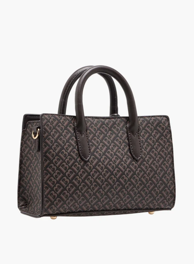 فلورا بيلا من شو إكسبرس Women's Monogram Embossed Tote Bag with Detachable Shoulder Strap