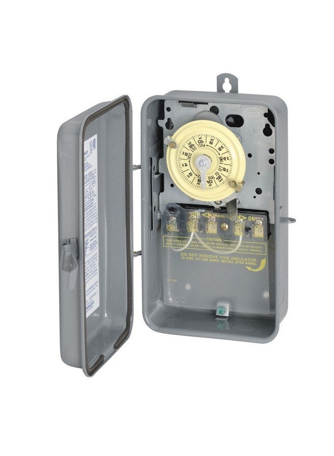 Intermatic Intermatic T104R 208-277-Volt DPST 24 Hour Mechanical Time Switch with Outdoor Case  - Image 1