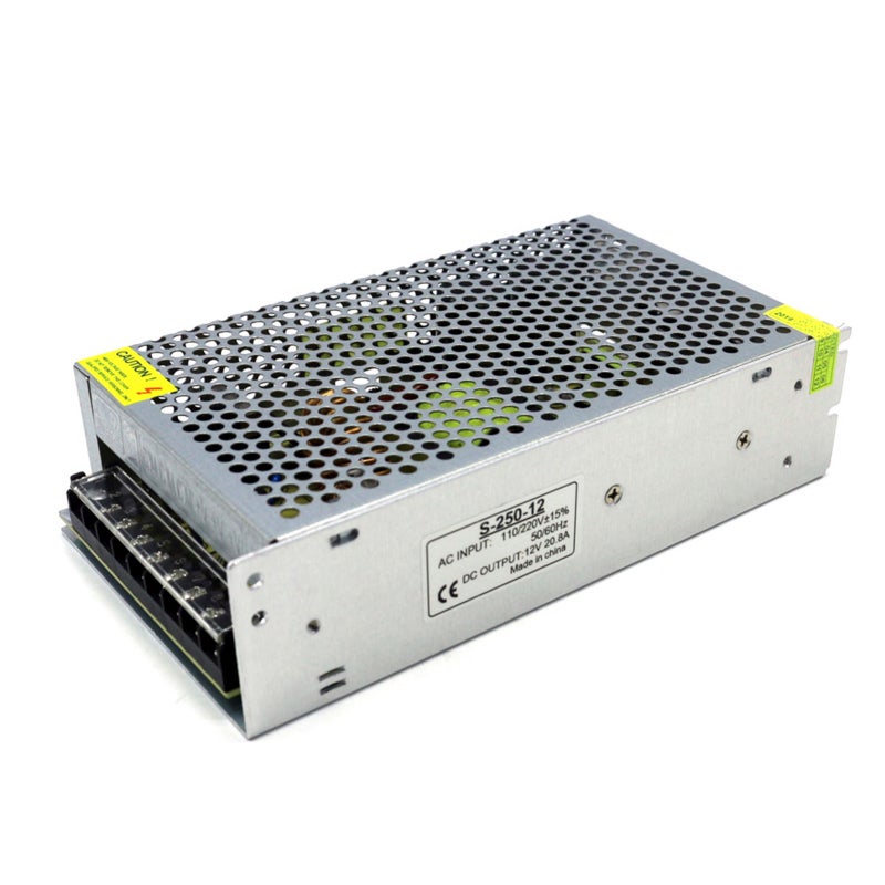 12V Power Supply 500W Output High-Efficiency DC Converter - 215x113x50mm Compact Design 20.8A Voltage Regulator for Indoor Use - Image 3